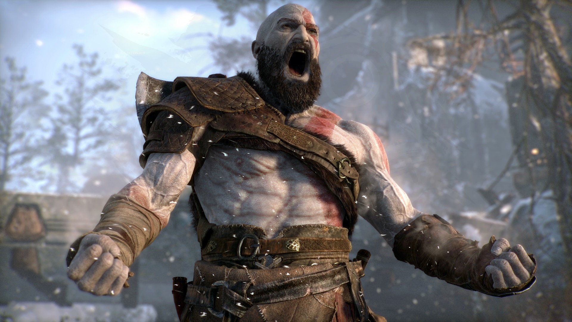 Captura de pantalla de God of War (2018) para PS4.