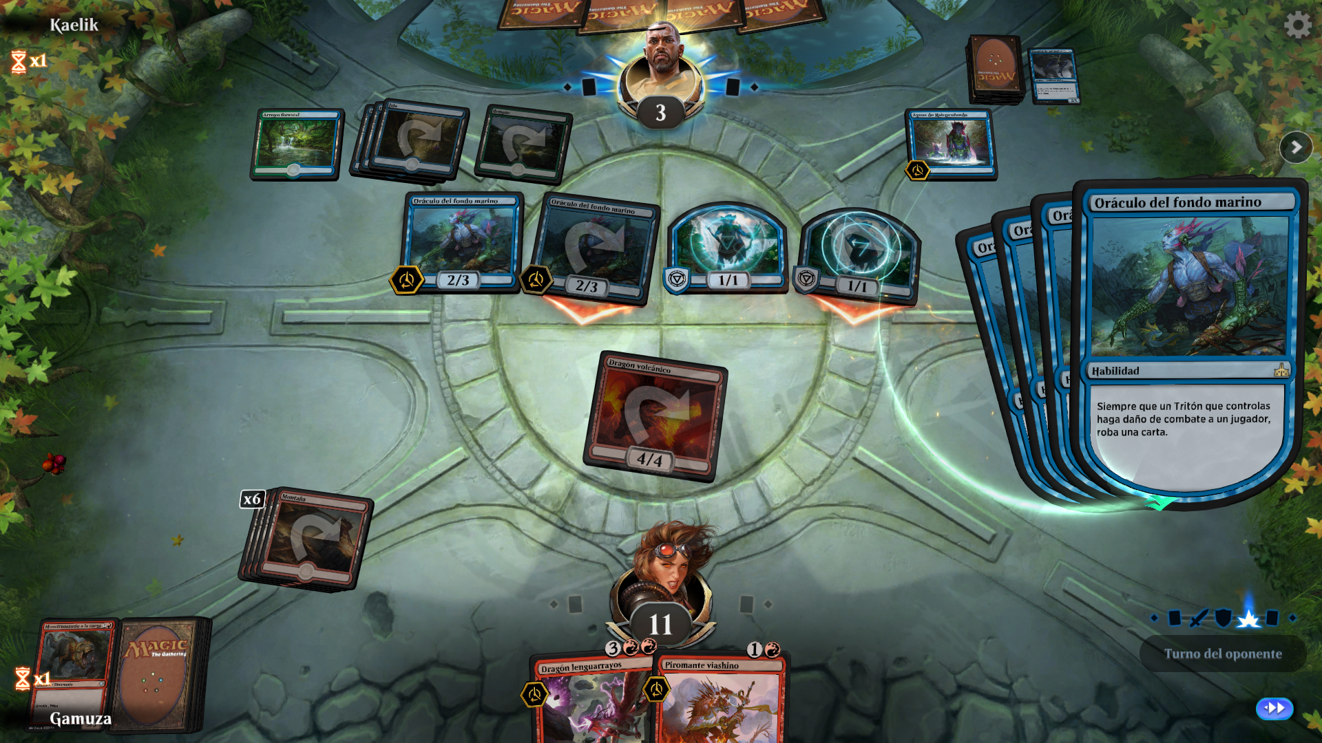 Turno del oponente - Magic the Gathering: Arena