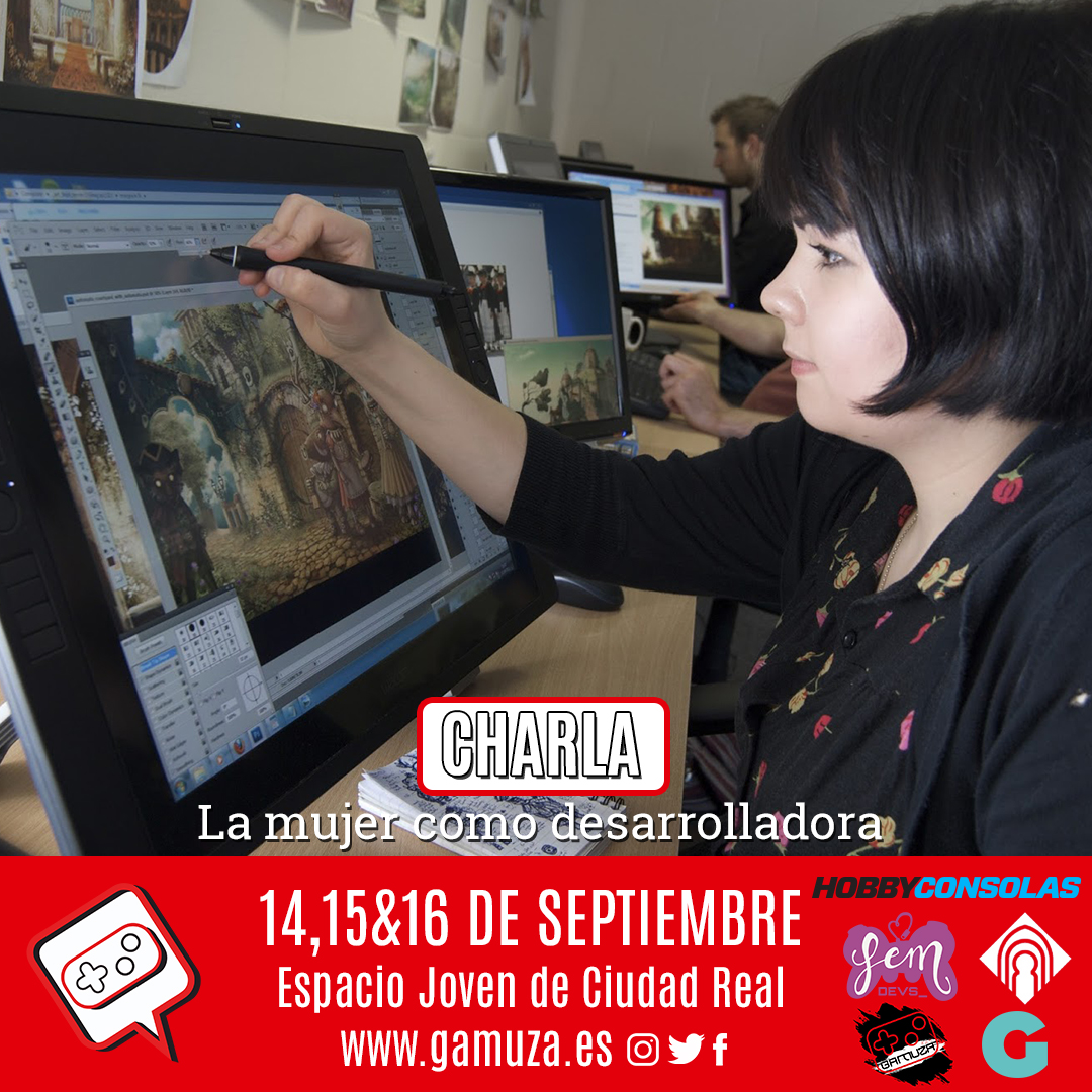 Charla desarrolladora de videojuegos