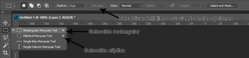 selecciones básicas Photoshop